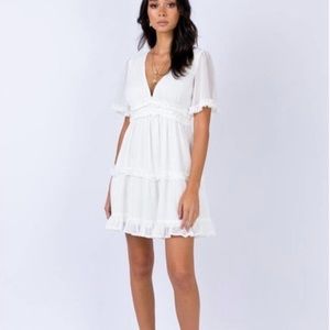 Princess Polly White Ferocity Mini Dress